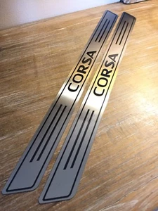 BATTITACCO *OPEL CORSA E* (2014-2019) ACCIAIO INOX CON BORDINO NERO - Foto 1 di 1