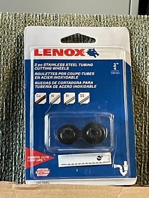 Lenox 2 pc Stainless Steel Tubing Cutter Wheels 3/4" 19mm 1921695 - Image 1 of 2