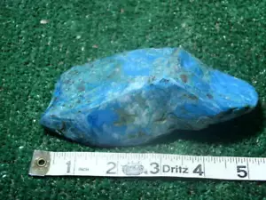 Pretty BLUE CHRYSOCOLLA PERUVIAN CHUNK 440 Grams Silica Lapidary Peru Rough - Picture 1 of 5