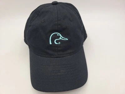 Gorra Ducks Unlimited Ajustable (Se Ajusta a Pequeña) Caza Peces Hombres Mujeres Negro Azul Foto 1 de 4