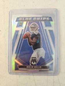 Malik Willis 2022 Mosaic Blue Chips #3 Tennessee Titans Rookie RC Silver - Bild 1 von 2