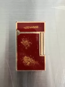 S.T. Dupont Lighter Ligne Gold Dust Laque de Chine Working Condition With Box - Picture 1 of 11