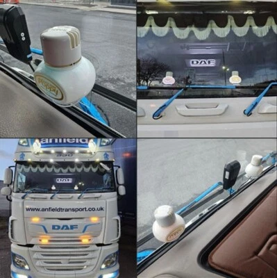 POPPY AIRFRESHENER LED BASE WINDOW HOLDERS X 2 (New slim design) - Image 1 of 4