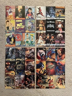 Set of 4 Fleer Ultra Premiere Edition Uncut w/ 9 Cards Dealer Promo Sheets - Image 1 of 4