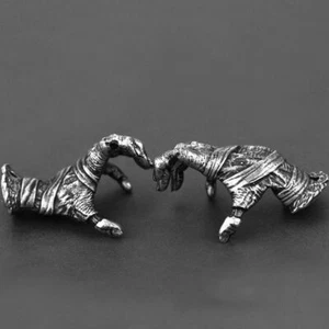 Mani Diavolo Ottone Perline Ciondolo Vintage Ombrello Corda Teschio Scheletro Accessori - Foto 1 di 15