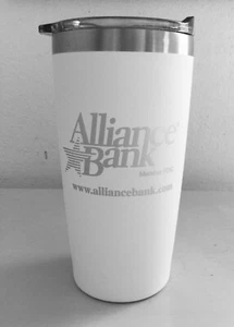 NEW 20oz Tumbler SS Dual Insulated Thermal Cup Coffee Mug Lid Powder White - Picture 1 of 10