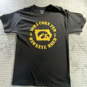 Vintage University Of Iowa Hawkeyes T-Shirt Schwarz Herren Medium - Bild 1 von 8