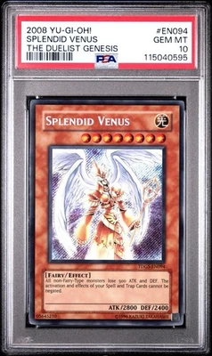 2008 Yu-Gi-Oh! Splendid Venus The Duelist Genesis TDGS Unlimited Secret PSA 10 - Image 1 of 2
