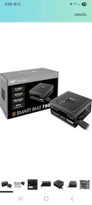 Thermaltake Smart BM2 80Plus Bronze 750W Semi-Modular Power Module Supply - Afbeelding 1 van 7