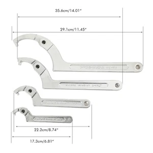 Verstellbarer Schraubenschlüssel Hakenschlüssel für hydraulischen Stößelzylinder, mechanische Maschine USA - Bild 1 von 13