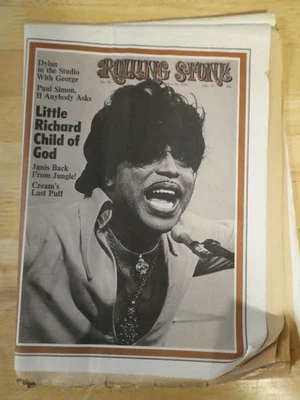 Rolling Stone magazine no 59 May -70 Little Richard Paul Simon Janis Joplin - Image 1 of 4