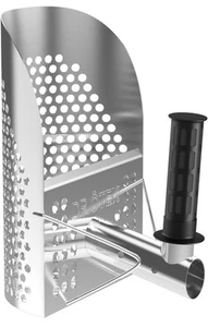 Sand Scoop for Metal Detecting - Heavy Duty Stainless Steel Beach Shovel with... - Picture 1 of 6