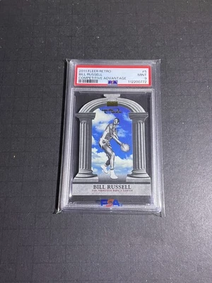 (PSA 9) 2011 Fleer Retro Bill Russell 1997 Competitive Advantage SSP Card #5CA - Image 1 of 2