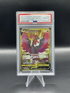 PSA 10 Galarian Moltres V UR 422/414 Start Deck 100 Pokemon Card Japanese 2021 - Picture 1 of 2
