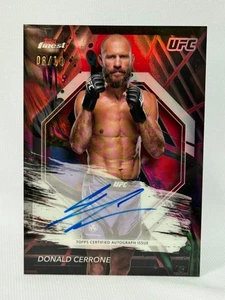 2024 Topps Finest UFC Donald Cerrone Auto Negro y Rojo Vapor Refractor 08/10 - Imagen 1 de 2