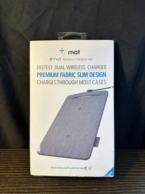 Tylt Mat Wireless Charging Mat Fastest Dual Wireless Charger - Black - Image 1 of 4