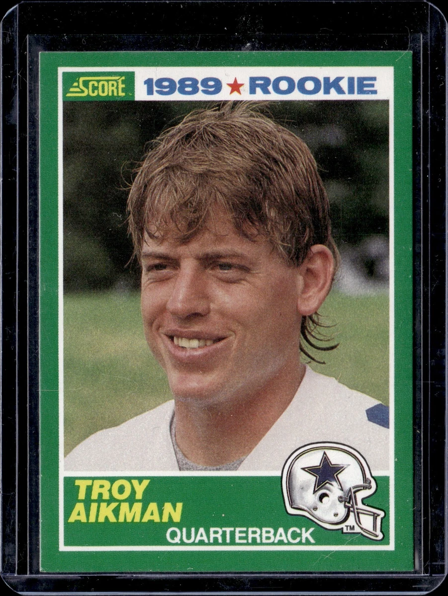 Troy Aikman Football SCORE Rookie Sports Trading Card Singles for