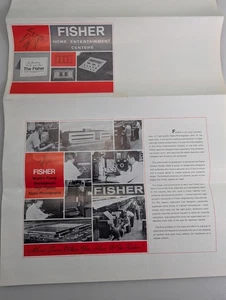 Vintage Original 1966 FISHER Phonographs Radio Referecce Chart - Bild 1 von 2