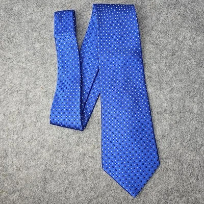 Corbata de cuello Nordstrom lunares de seda azul Foto 1 de 4