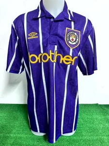 MAGLIA MANCHESTER CITY NO MATCH WORN ISSUE SHIRT VINTAGE CAMISETA 1992/1993 - Imagen 1 de 7