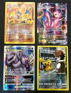 Four (4) *Jumbo Pokémon* Halo Collectible Cards-For Binders/Notebooks - Picture 1 of 6