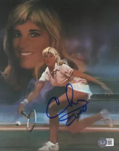 TENNIS LEGEND CHRIS EVERT SIGNED AUTOGRAPH 8X10 PHOTO BAS BECKETT COA - Picture 1 of 1