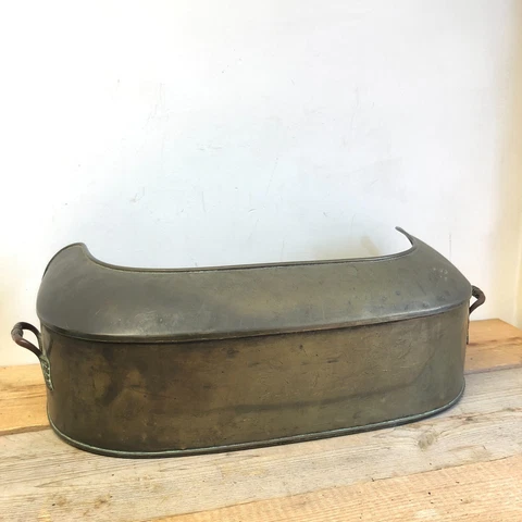 Stunning Original Antique Brass Fire Fender With Handles 80s/90s Size Large USED Cover