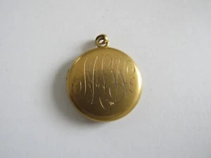 Antique Engraved Locket 1904 No Markings - Picture 1 of 4
