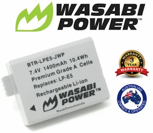 Wasabi Power Battery for Canon LP-E5, Canon EOS Rebel, Kiss, R - Picture 1 of 6