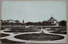 1 Old Postcard Of Bolton , Queens Park Flower Beds , Postally Used 1905
