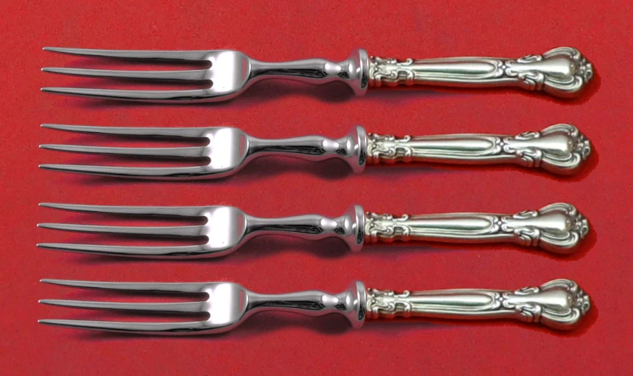 Chantilly by Gorham Sterling Silver Fruit Fork Set 4-Piece Custom Made 6" HH WS - Image 1 of 1