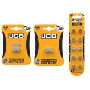 JCB LR44 Batteries Alkaline AG13 357 A76 RW82 L1154 SR44 Button Coin Cell - Picture 1 of 8
