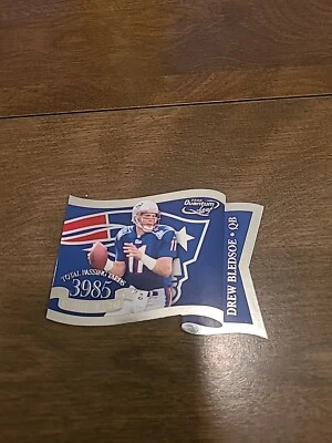 Nice 2000 Quantum Leaf Drew Bledsoe Die Cut Insert Card #BS 19. #2286/3985  Made - Image 1 of 2