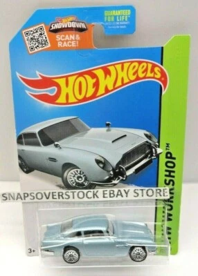 2015 HOT WHEELS 1963 ASTON MARTIN DB5 ~ BLUE, HW WORKSHOP/THEN AND NOW, #245/250 - Image 1 of 4