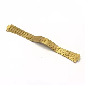 Genuine Seiko 22mm x 8mm Gold Tone Stainless Steel Watch Bracelet - Picture 1 of 8