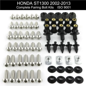 Juego de tuercas de tornillo de carrocería pernos de carenado completo aptos para HONDA ST1300 2002-2013 2012 - Imagen 1 de 12