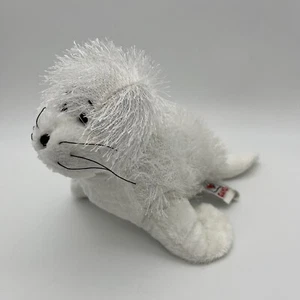 GANZ Webkinz ‘Seal’ HM023 White Pup *No Code* Plush 10” - Picture 1 of 11