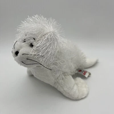 GANZ Webkinz ‘Seal’ HM023 White Pup *No Code* Plush 10” - Image 1 of 4