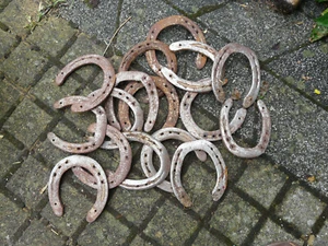 20 Hufeisen gebraucht Kindergeburtstag Glücksbringer Hochzeit Taufe Basteln - Bild 1 von 2