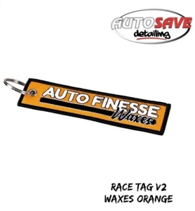 Auto Finesse - Retro Flight Tag - Keyring - Auto Finesse orange waxes - Picture 1 of 1