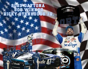 Nascar Lithographie Druck von Ricky Stenhouse Jr 2023 14 x 11 - Bild 1 von 1