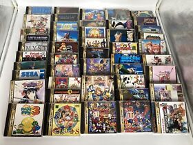 WHOLESALE LOT of 46 Japanese Sega Saturn Games SS  Puzzle Action etc.　Bomberman