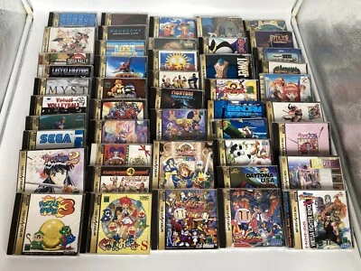 WHOLESALE LOT of 46 Japanese Sega Saturn Games SS  Puzzle Action etc.　Bomberman - Image 1 of 4