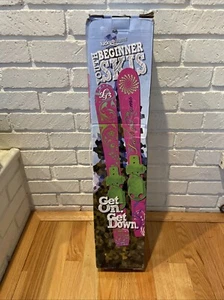 NEW ~ Lucky Bums Youth 70cm Beginner Skis PINK ~ Fit most boots - Picture 1 of 12
