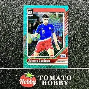 PANINI DONRUSS FIFA 2024-25 JOHNNY CARDOSO/49 AQUA MOJO REFRACTOR ÓPTICO EE. UU. - Imagen 1 de 2