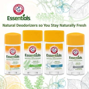 ARM & HAMMER Essentials Deodorant, Fresh Rosemary Lavender, 2.5 oz, 2 Ct - Picture 1 of 6
