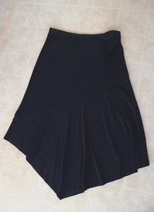 Josephine ChausV Hem  Knit Midi Skirt Black Womens L - Picture 1 of 3