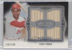 2011 Topps Marquee Gametime Mementos Quad Relics /199 Tony Perez #GMQR-15 HOF