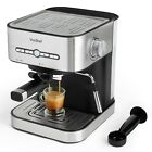 Professional Espresso Coffee Machine - VonShef 15 Bar 2 Cup Coffee Maker
