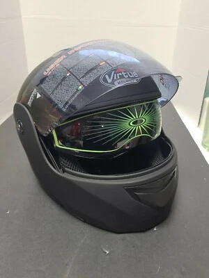 Virtue Helmet Motorcyle - Snowmobile  Size xl Matt black. model #FMVSS218 - Image 1 of 4